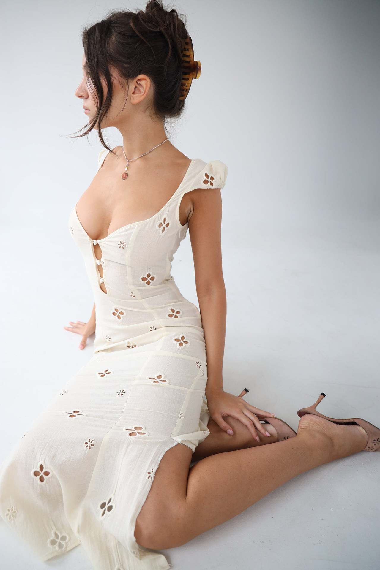 Image of Shelby | Women's Sleeveless A-Line Midi Dress