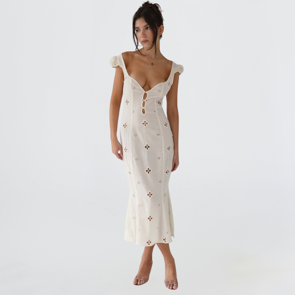 Image of Shelby | Women's Sleeveless A-Line Midi Dress