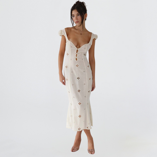 Image of Shelby | Women's Sleeveless A-Line Midi Dress