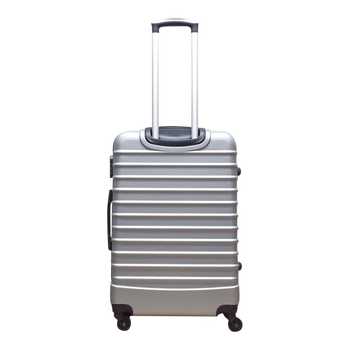 Silver Hard-Shell 2-Piece Travel Luggage Set