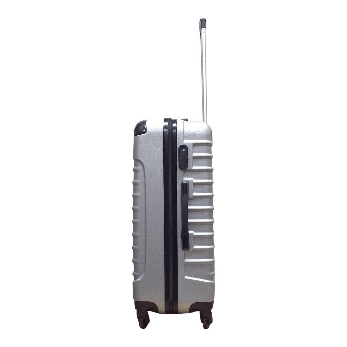 Silver Hard-Shell 2-Piece Travel Luggage Set