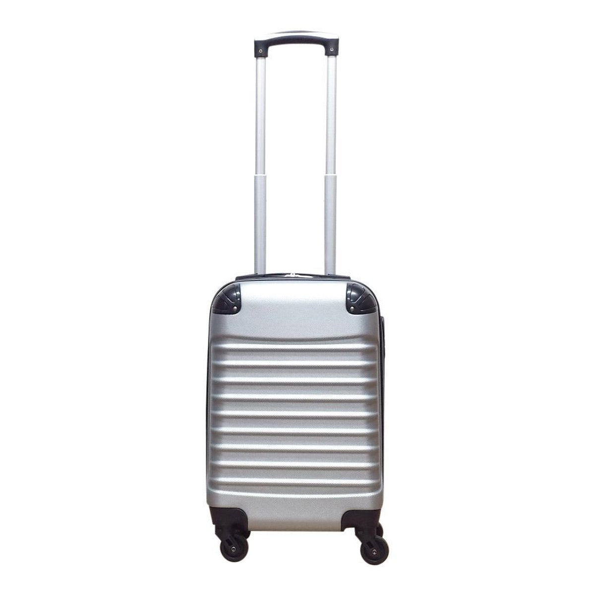 Silver Hard-Shell 2-Piece Travel Luggage Set