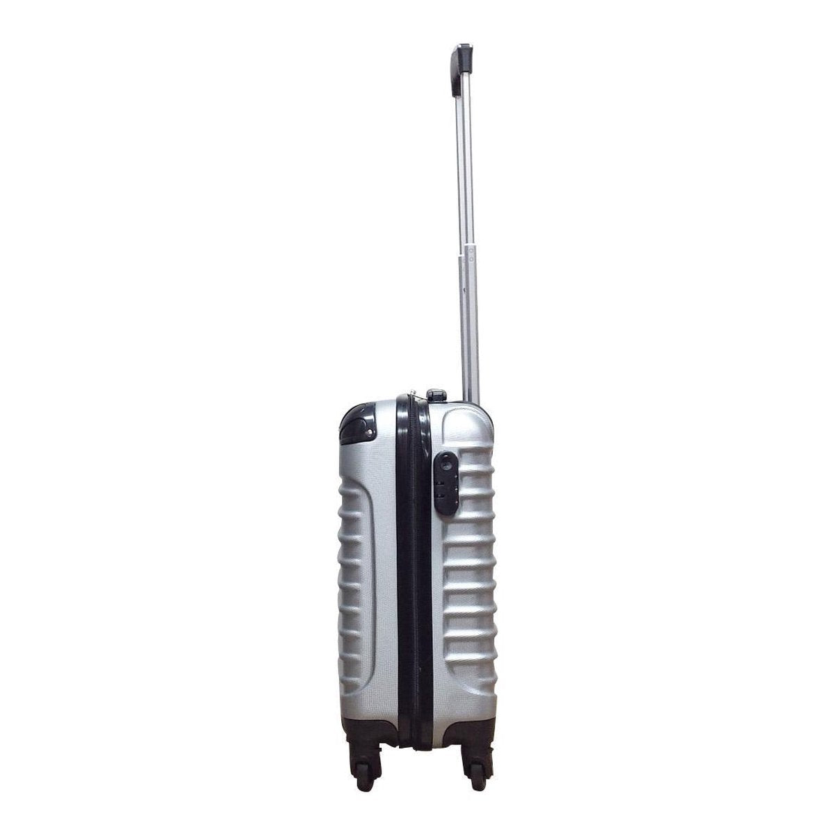 Silver Hard-Shell 2-Piece Travel Luggage Set