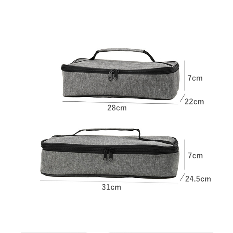 Small Grey Insulated Pouch