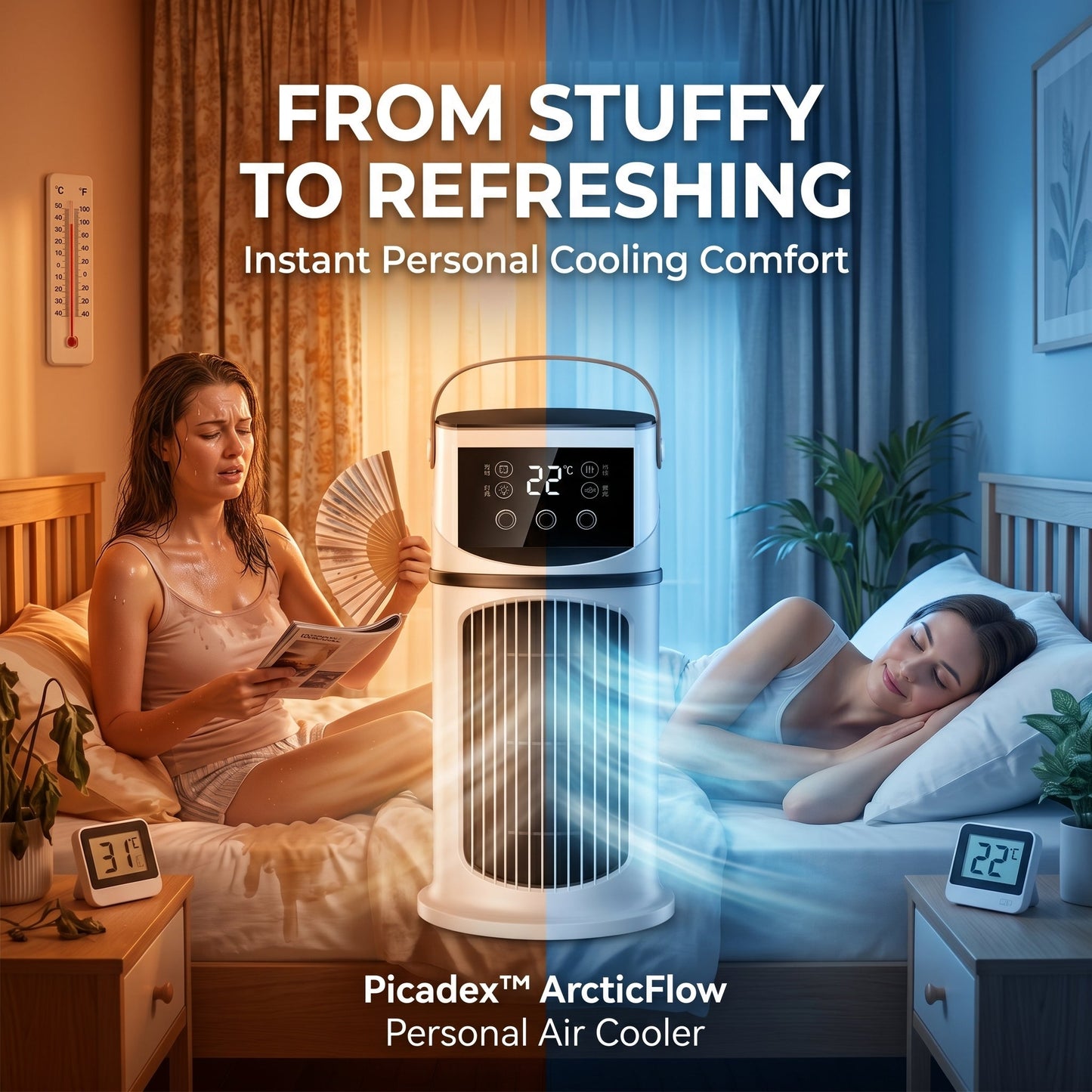 Small Portable Air Conditioner Fan – AC Cooler