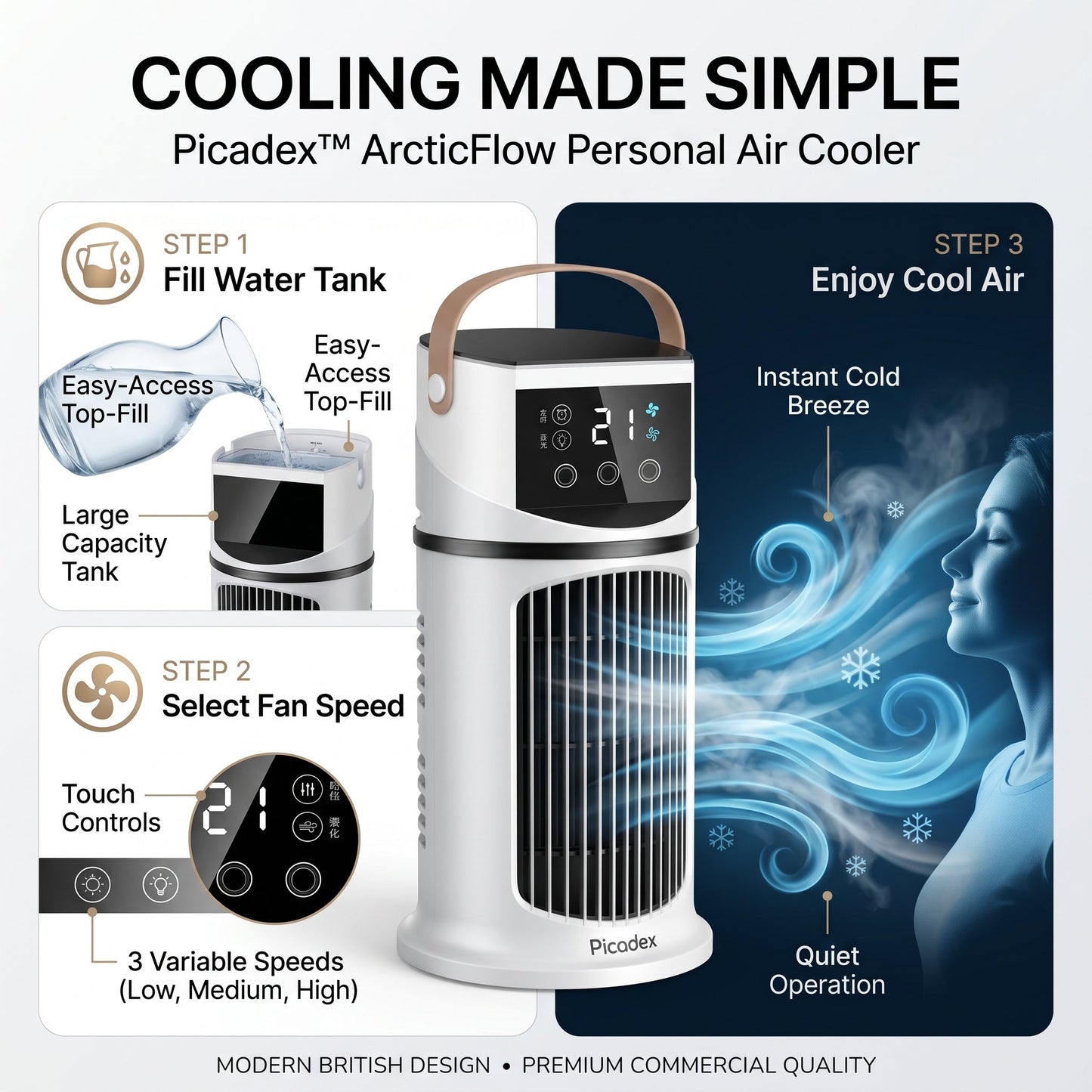 Small Portable Air Conditioner Fan – AC Cooler