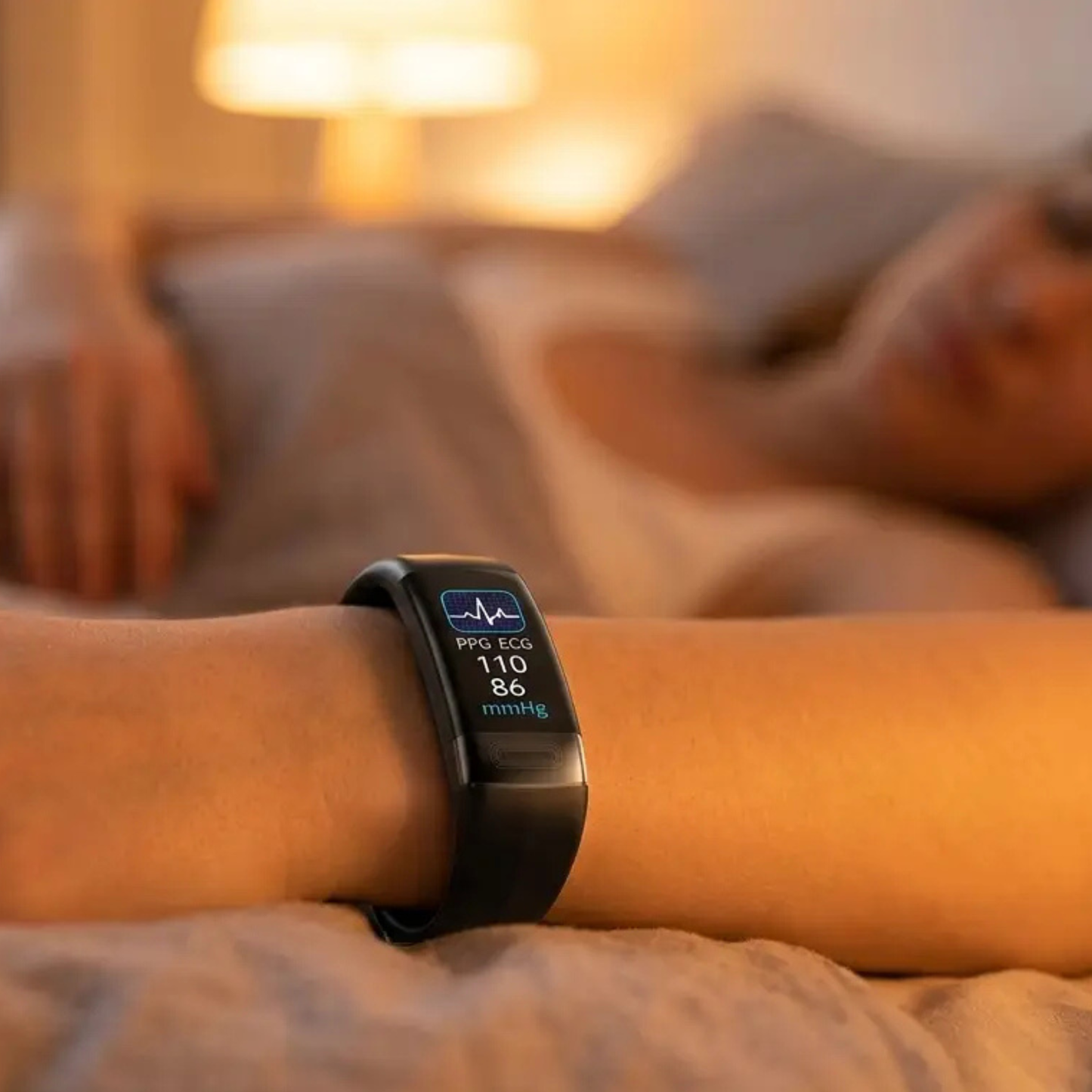 Smart Bracelet Blood Pressure Monitor with ECG, Heart Rate, Blood Oxygen & Sleep Tracker – FDA Approved