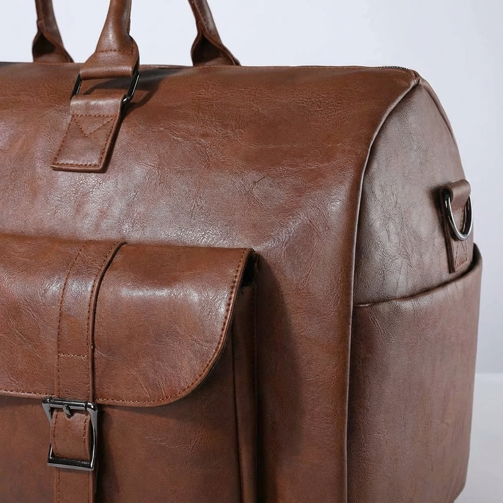 Spacious Weekender Travel Bag with Shoe Compartment - Organized Travel