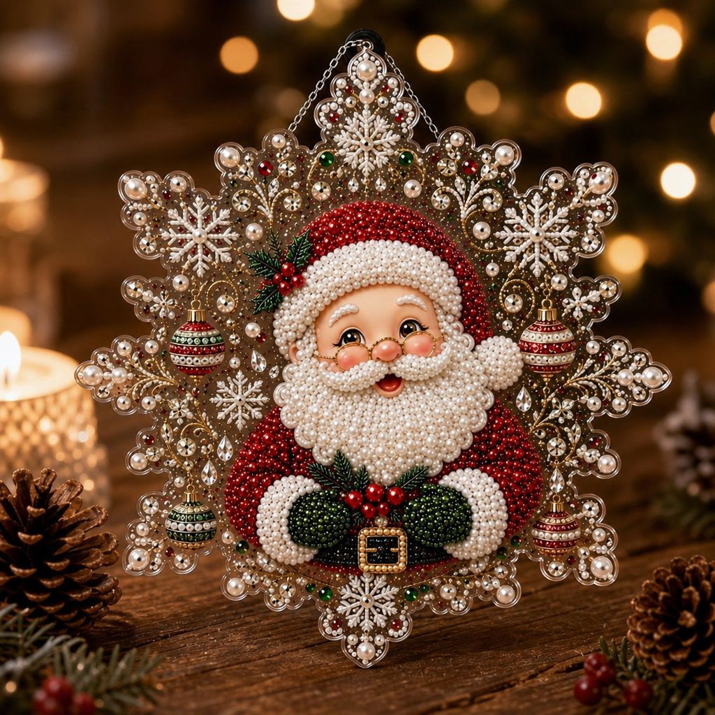 Special-Shaped Diamond Santa Ornament Kit