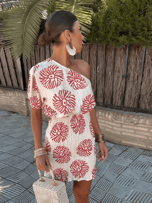 Image of Stacy | Women's One Shoulder Mini Dress