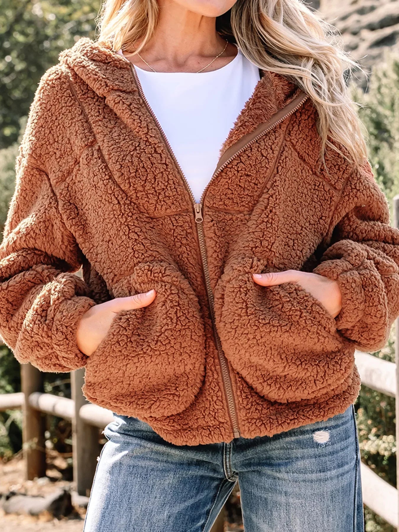 Image of Stephanie | Women's Relaxed Fit Zip Up Jacket