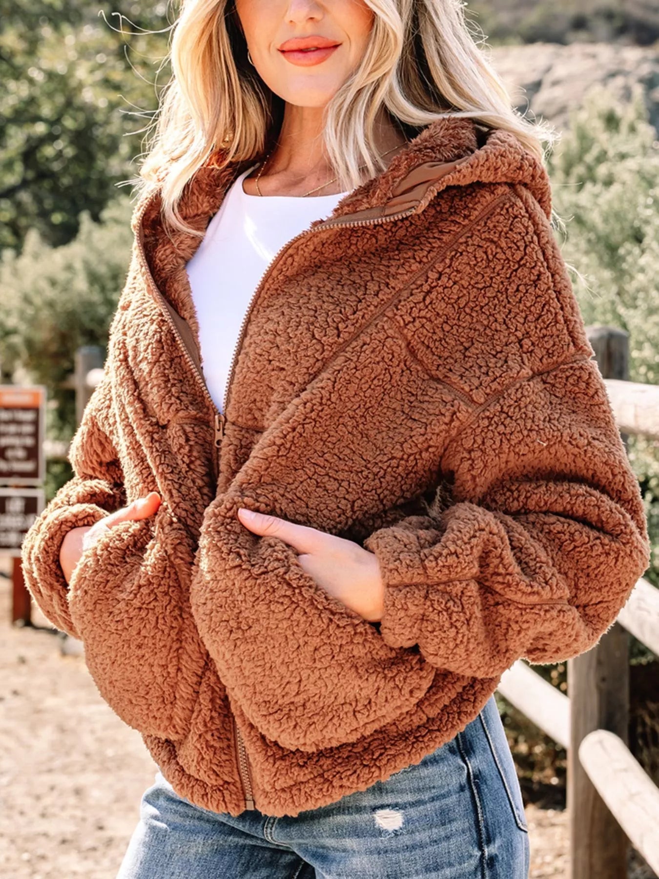 Image of Stephanie | Women's Relaxed Fit Zip Up Jacket