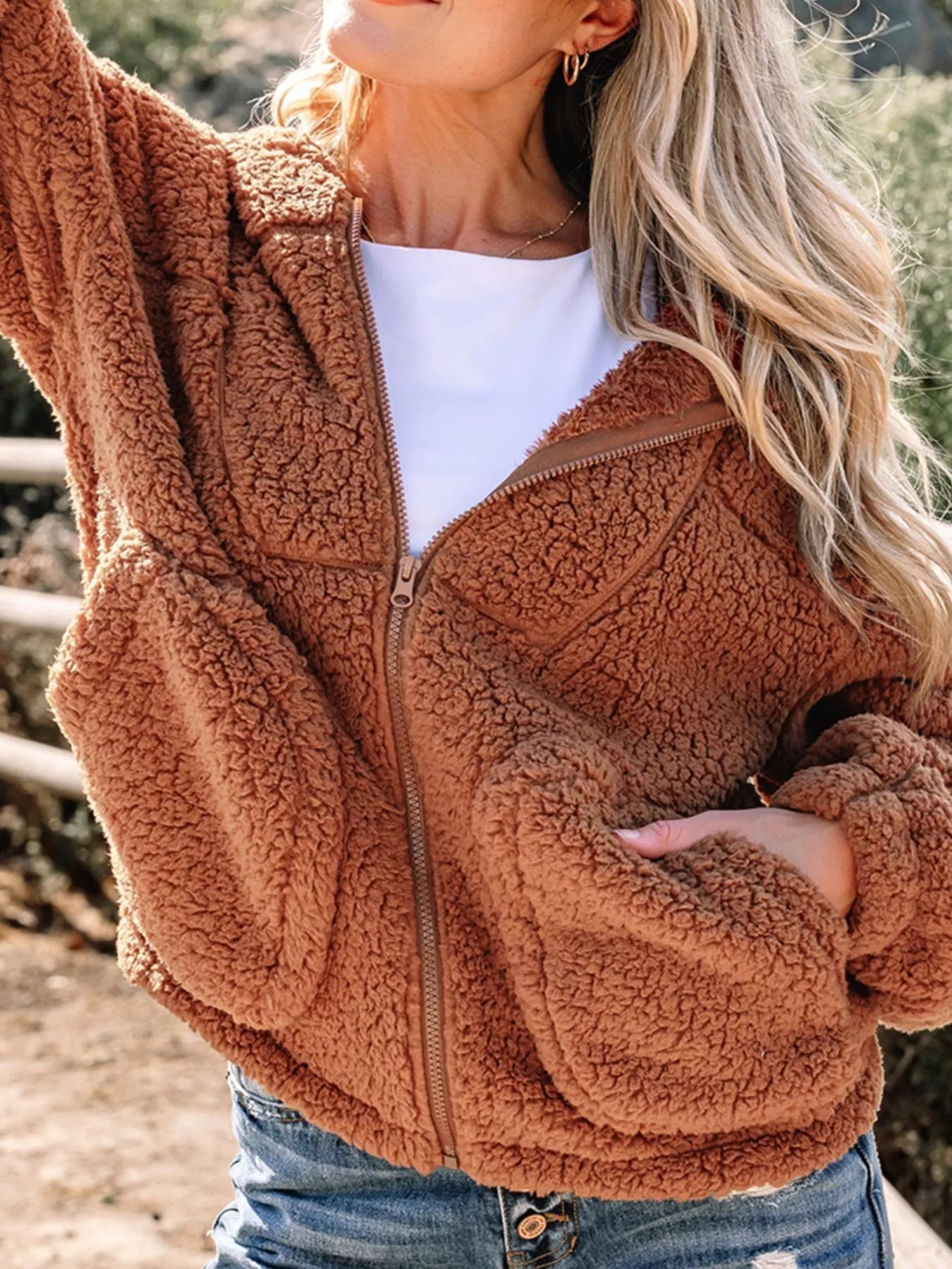 Image of Stephanie | Women's Relaxed Fit Zip Up Jacket