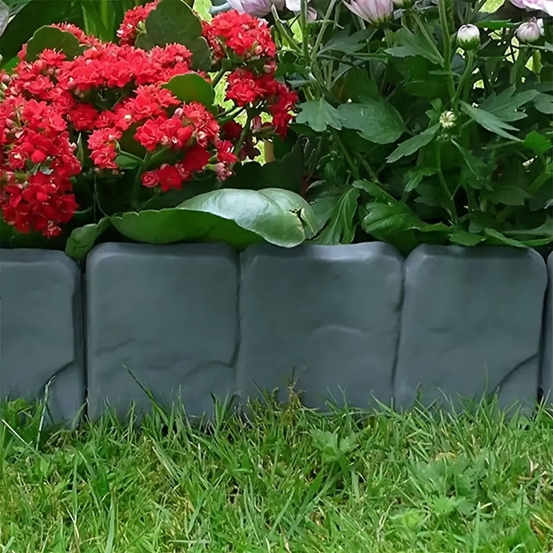 Stone-Look Garden Edging Set – Practical and Decorative