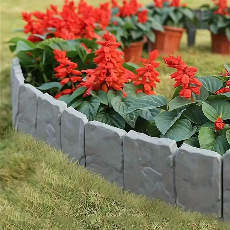 Stone-Look Garden Edging Set – Practical and Decorative