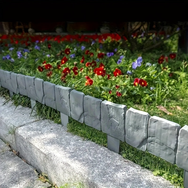 Stone-Look Garden Edging Set – Practical and Decorative