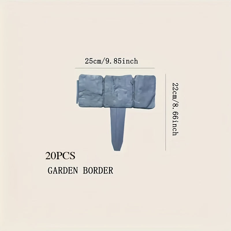 Stone-Look Garden Edging Set – Practical and Decorative