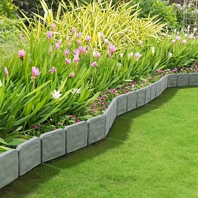 Stone-Look Garden Edging Set – Practical and Decorative