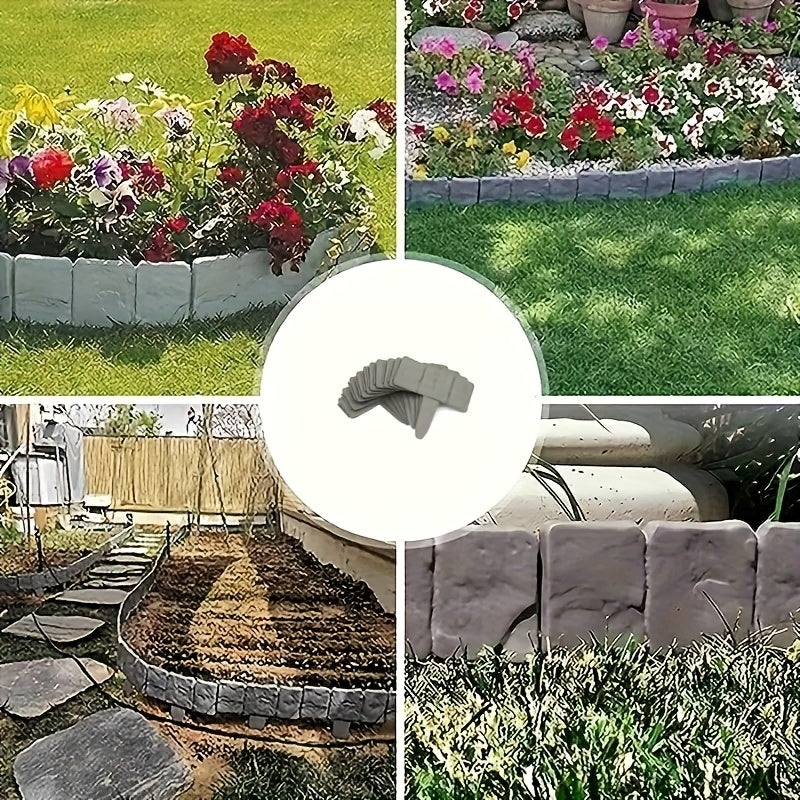 Stone-Look Garden Edging Set – Practical and Decorative