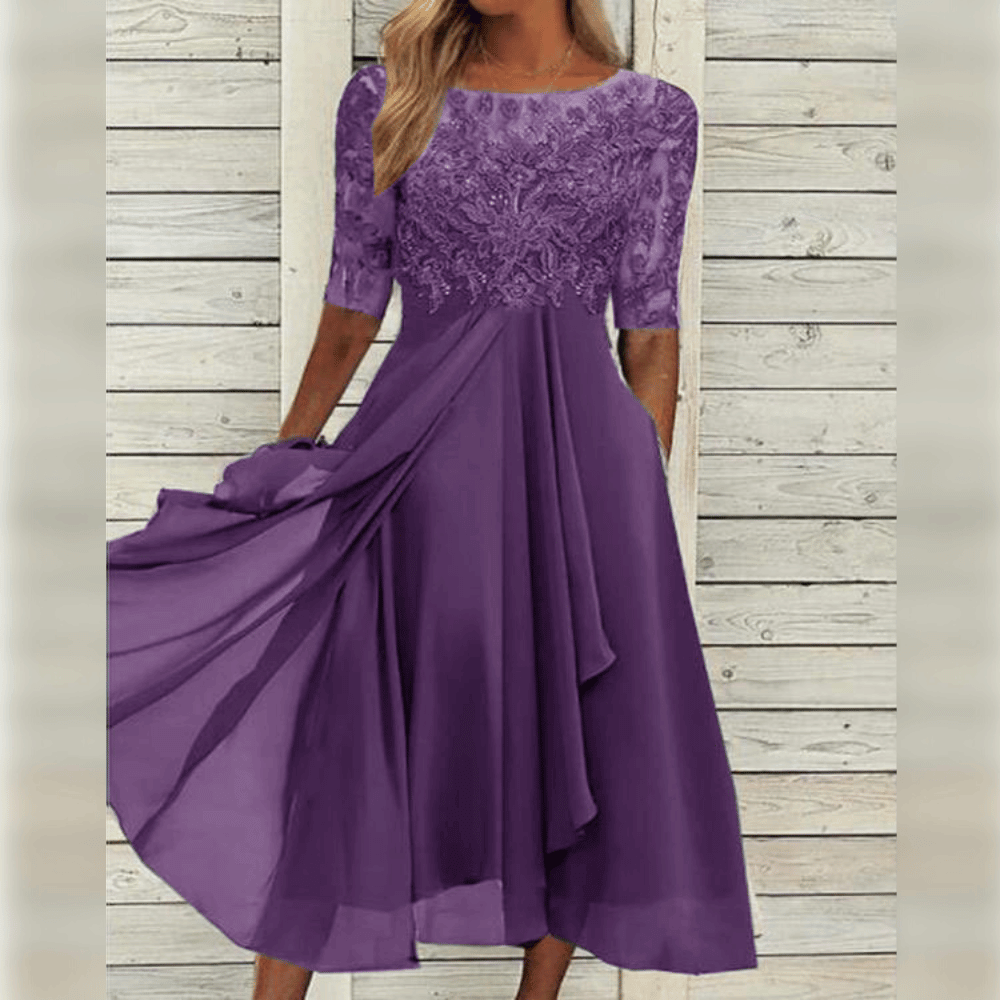 Stylish and Comfortable Dress - Purple