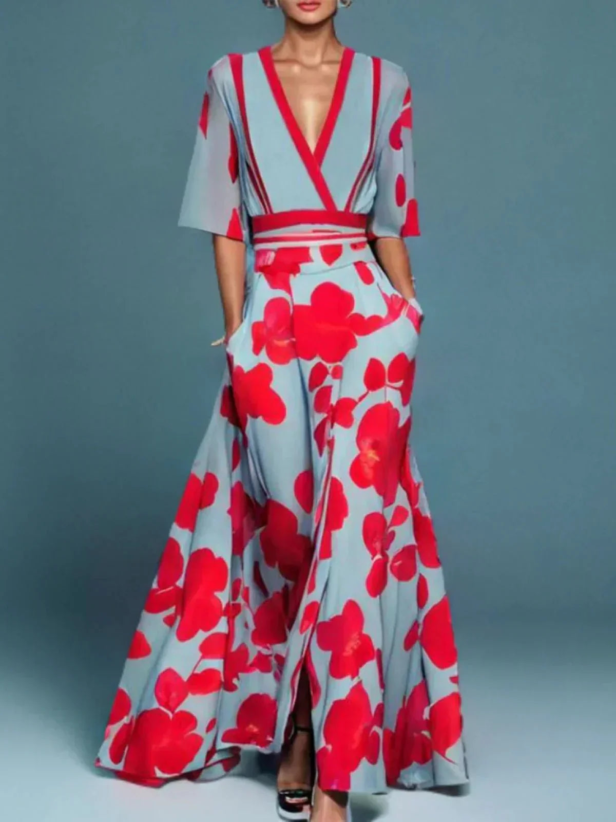 Stylish Sleeved Elegant Dress