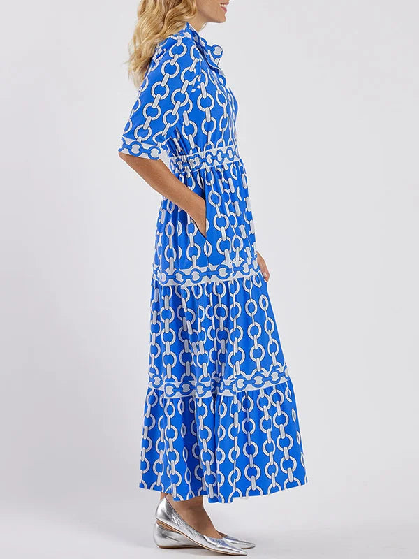 Image of Sue | Women's Belted Maxi Shirt Dress