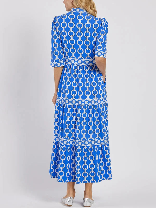 Image of Sue | Women's Belted Maxi Shirt Dress