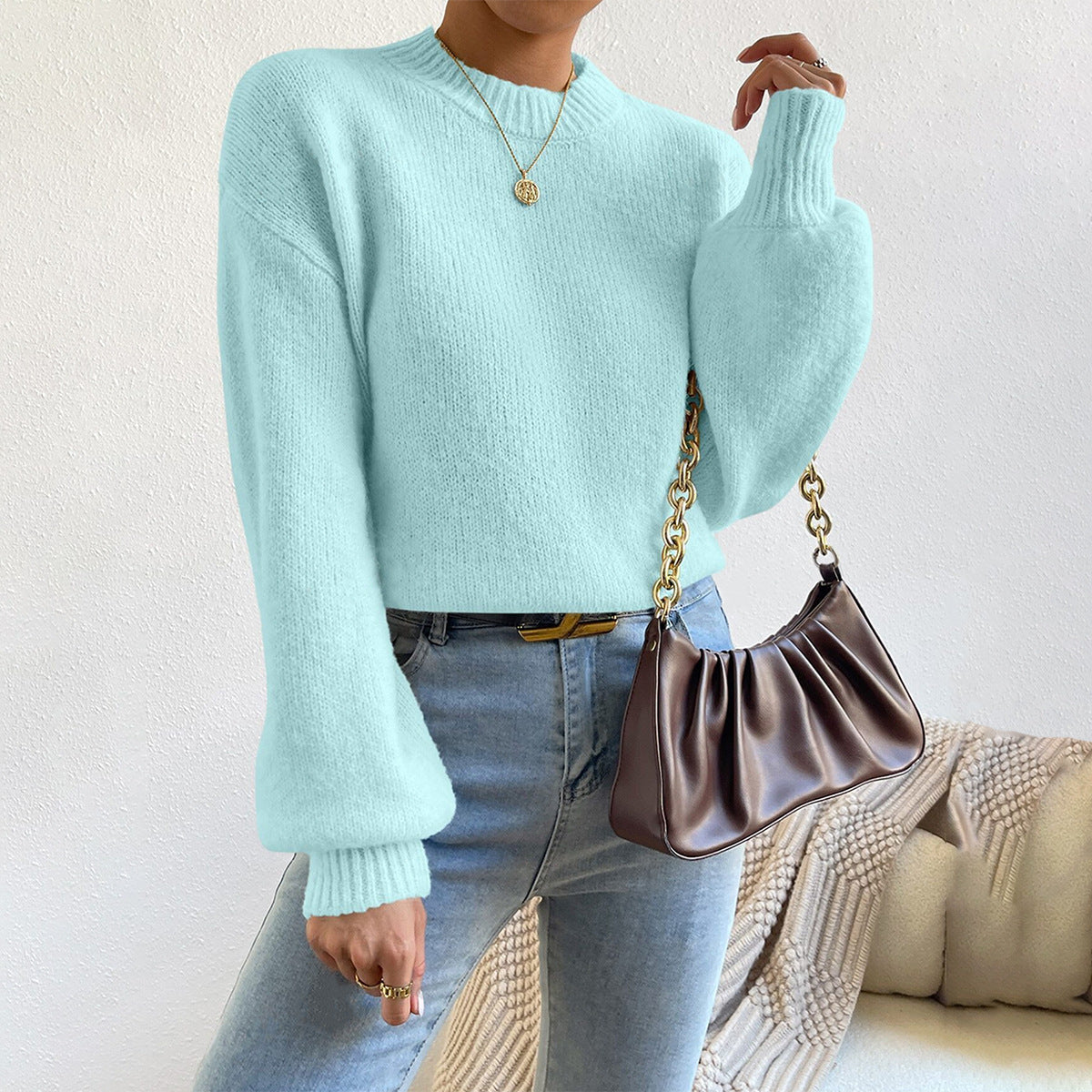 Image of Sue | Women's Relaxed Fit Crew Neck Sweater