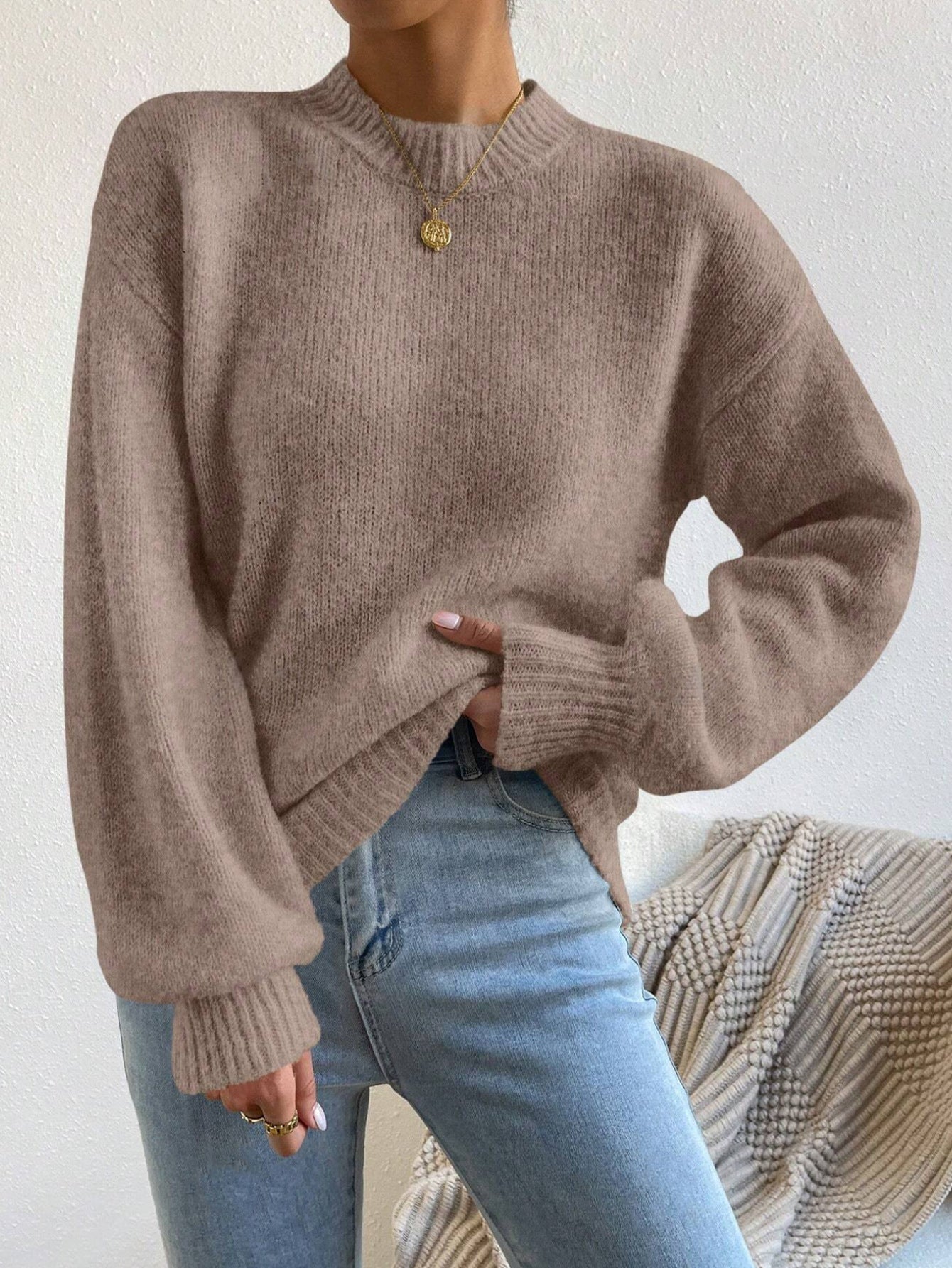 Image of Sue | Women's Relaxed Fit Crew Neck Sweater