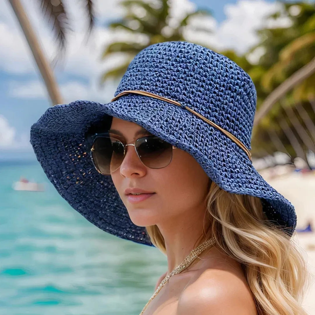 Summer Sun Hat - Foldable Wide-Brim Hat