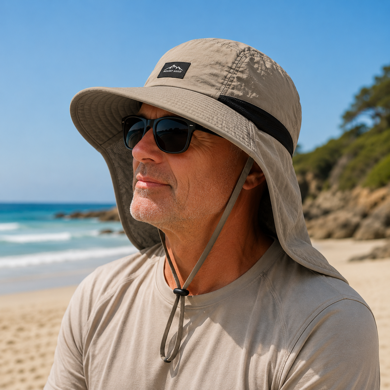 Sun Protection Hat with Neck Flap | UPF 50