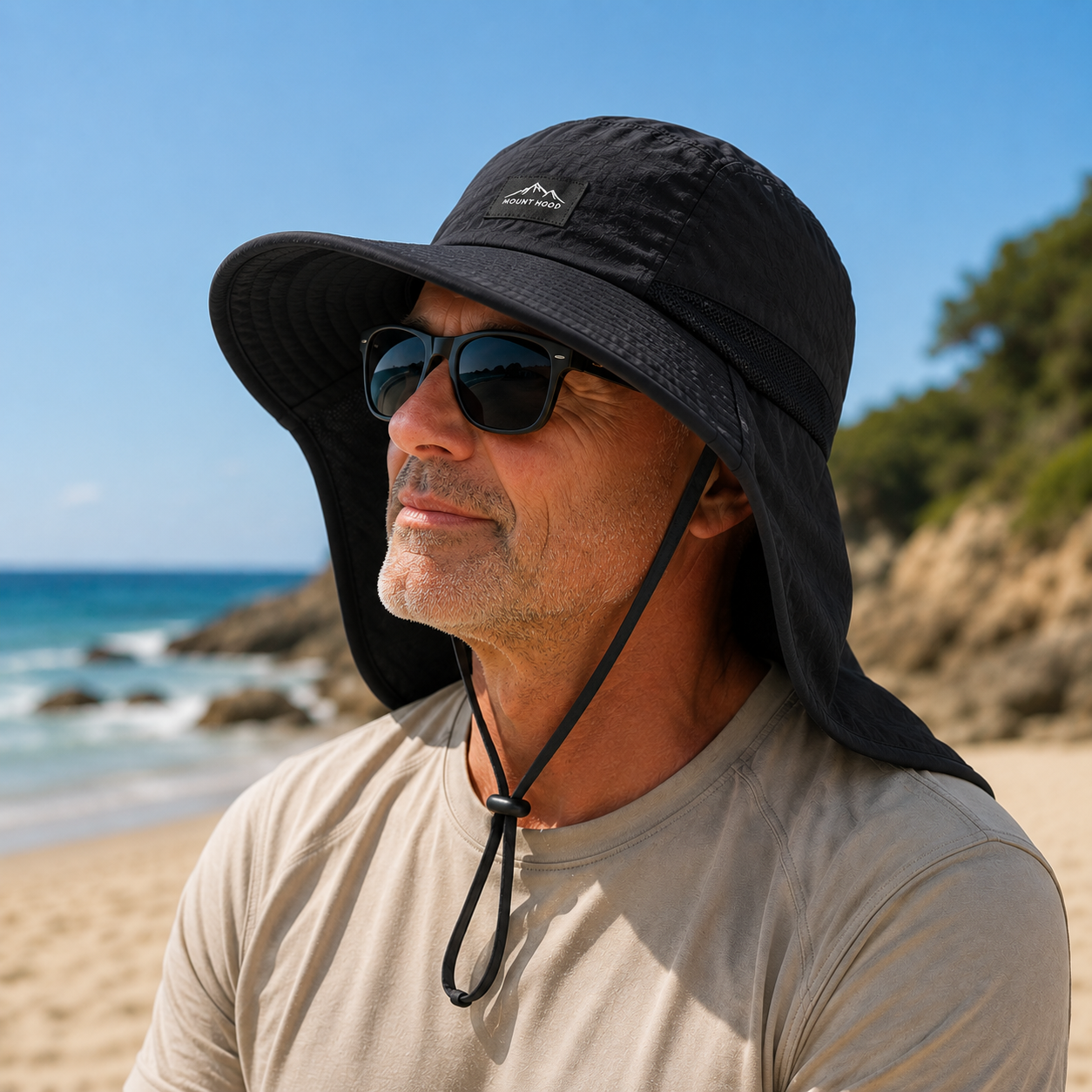 Sun Protection Hat with Neck Flap | UPF 50