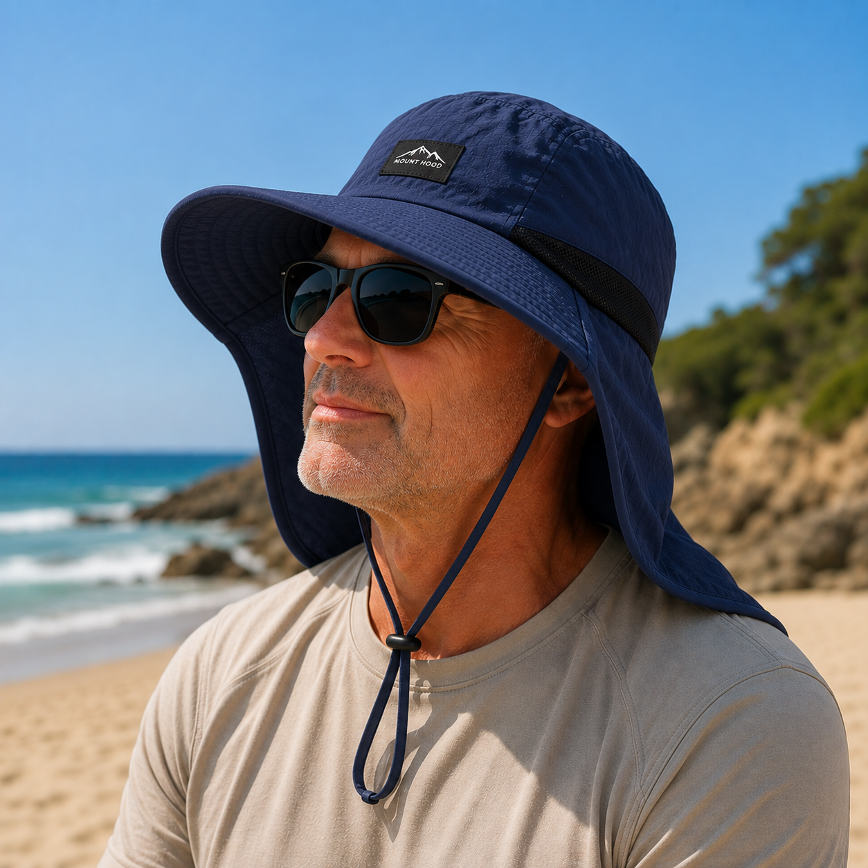Sun Protection Hat with Neck Flap | UPF 50