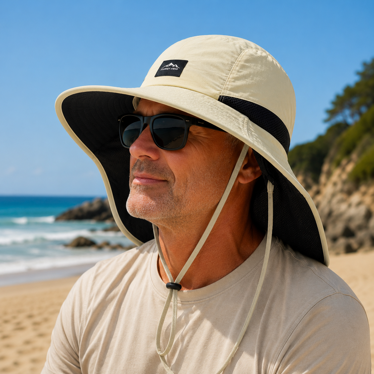 Sun Protection Hat with Neck Flap | UPF 50