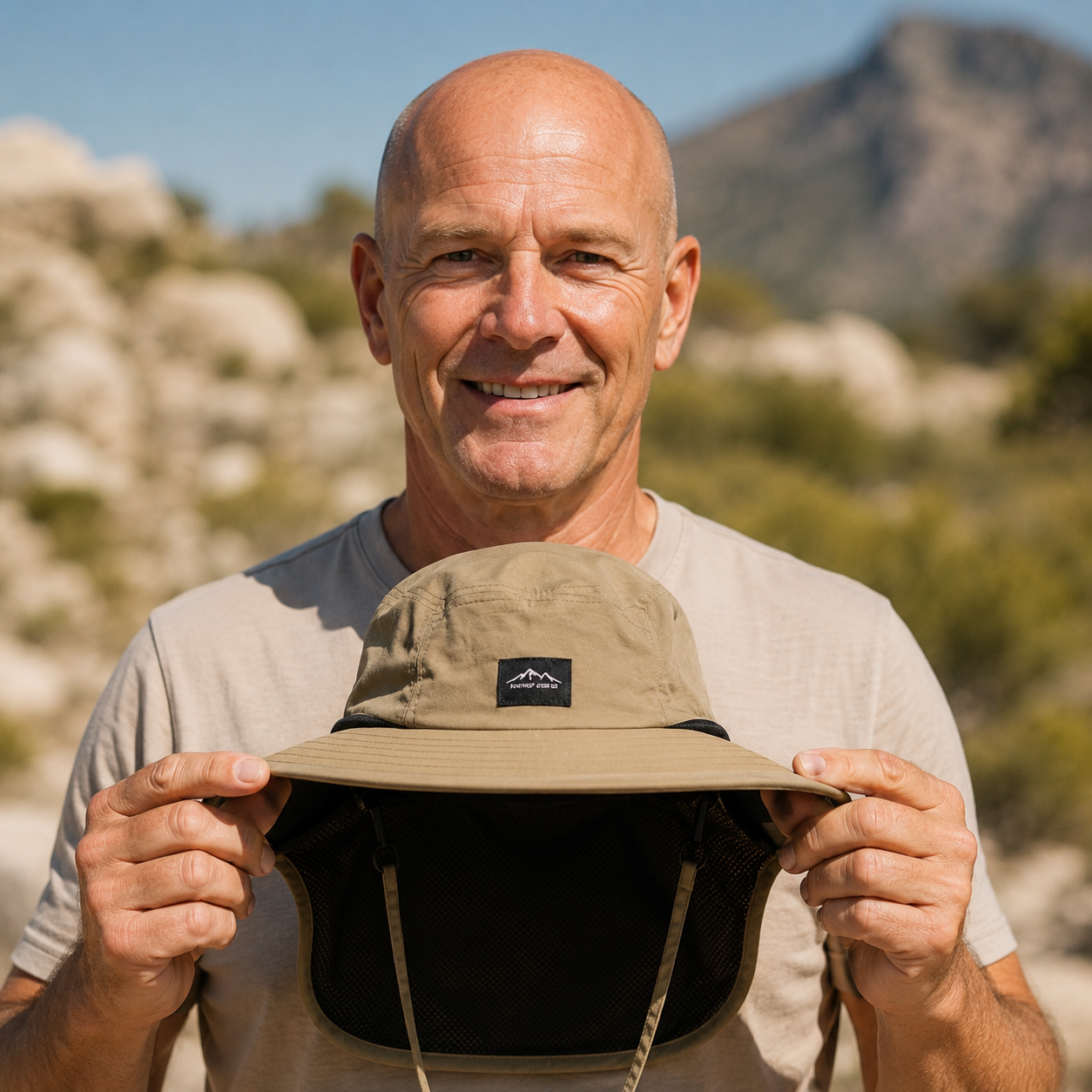 Sun Protection Hat with Neck Flap | UPF 50