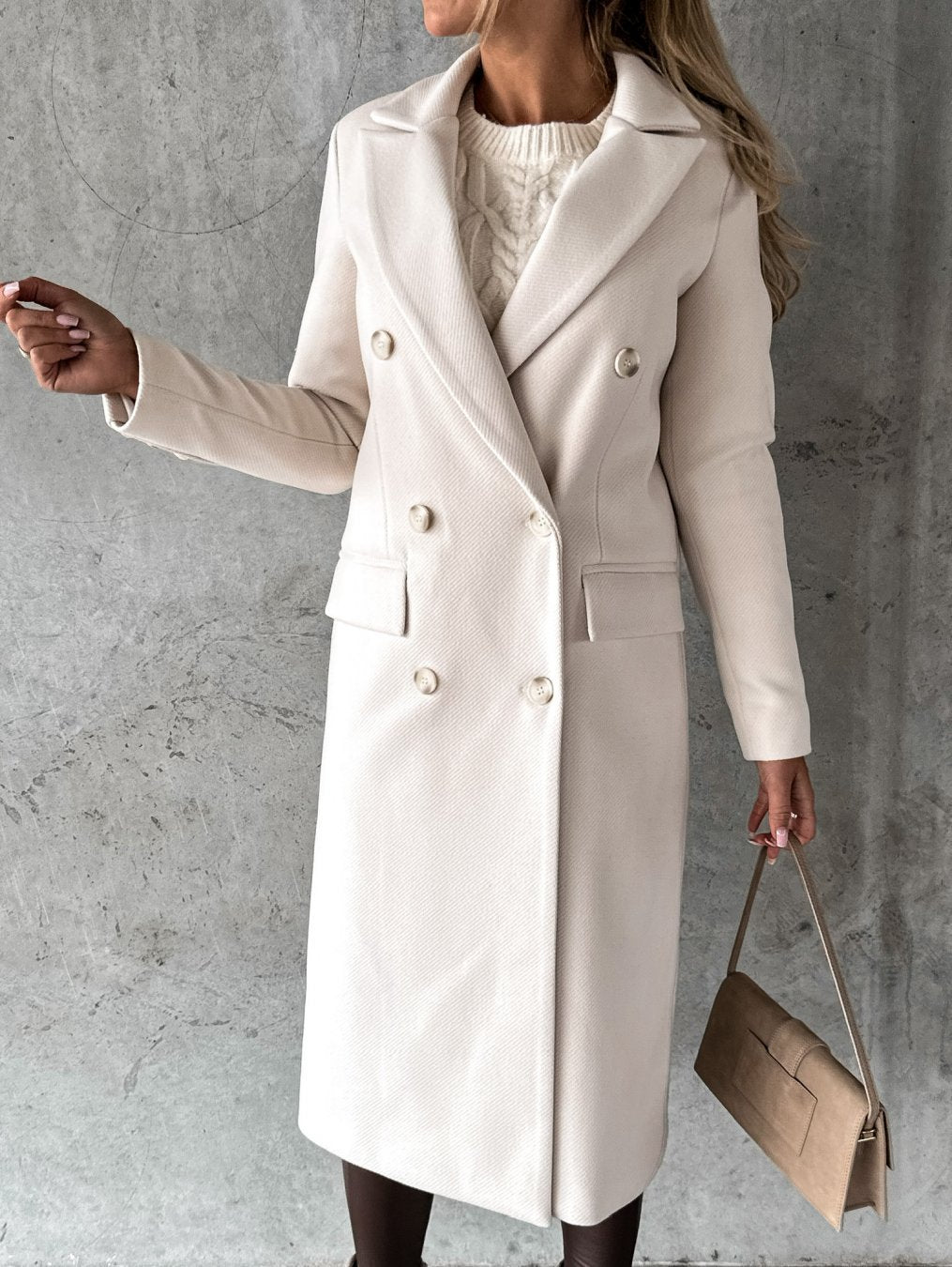 Image of Tabitha | Women's Double-Breasted Long Coat