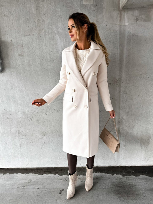 Image of Tabitha | Women's Double-Breasted Long Coat