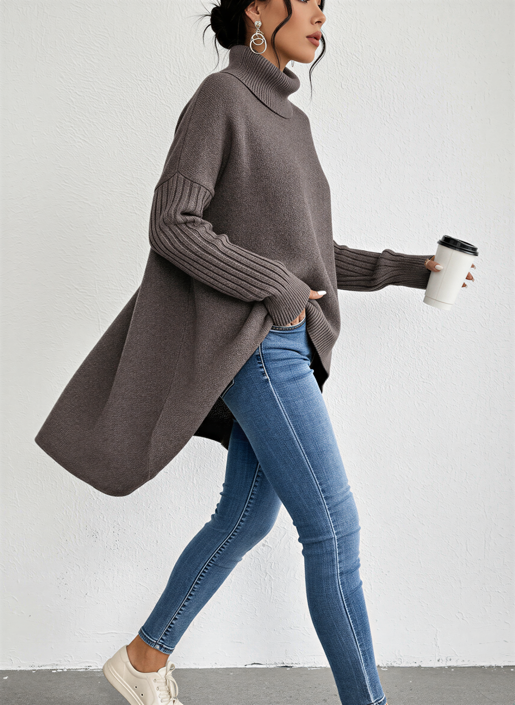 Image of Tabitha | Women's Oversized Turtleneck Sweater