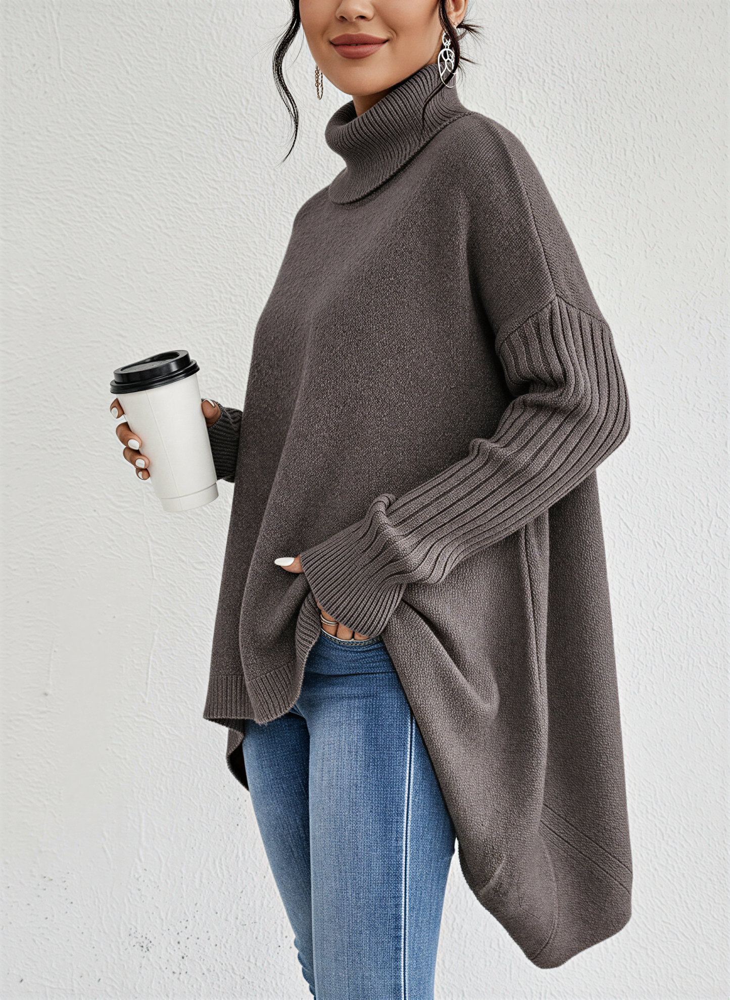Image of Tabitha | Women's Oversized Turtleneck Sweater