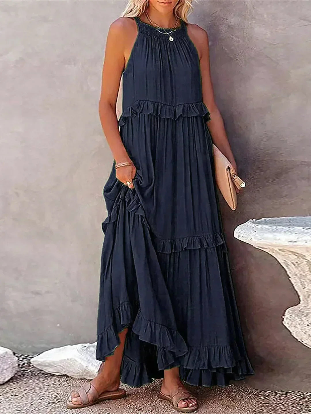 Image of Tabitha | Women's Sleeveless Maxi Dress