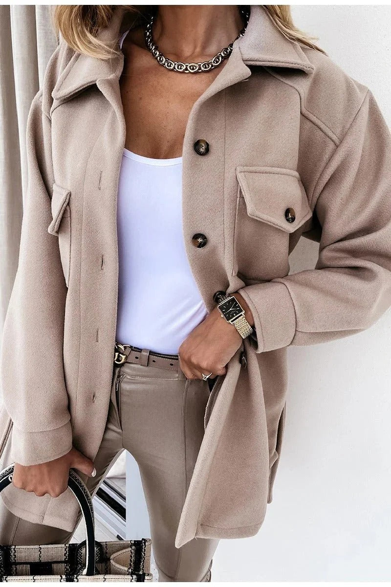 Image of Tammy | Women's Overshirt Button-Down Shirt Jacket