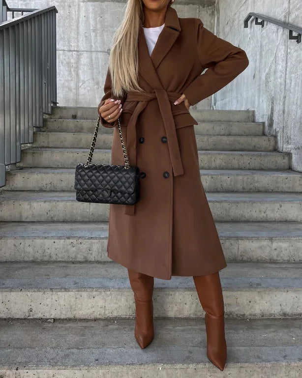 Image of Tara | Women's Belted Double-Breasted Coat