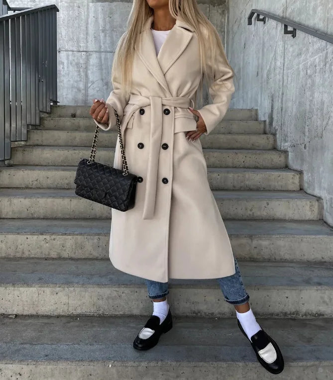 Image of Tara | Women's Belted Double-Breasted Coat