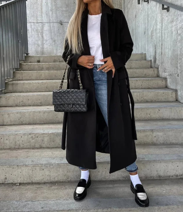 Image of Tara | Women's Belted Double-Breasted Coat
