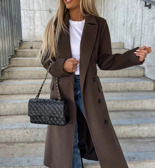 Image of Tara | Women's Belted Double-Breasted Coat