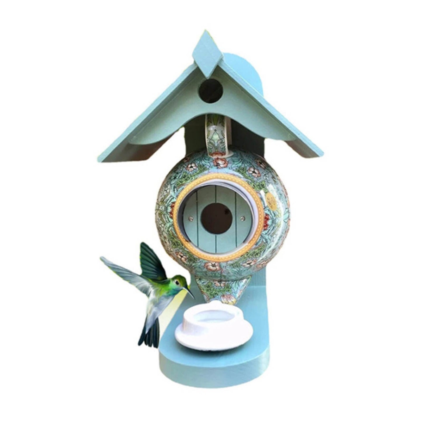 Teapot Birdhouse Feeder