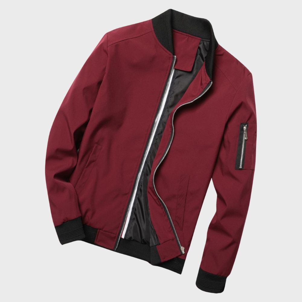 Image of Teddy | Men's Zip-Up Bomber Jacket