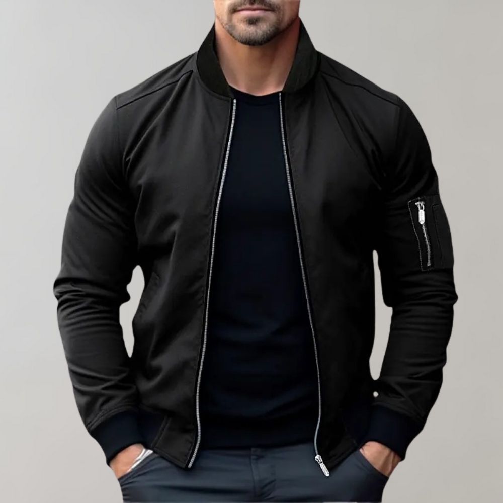 Image of Teddy | Men's Zip-Up Bomber Jacket
