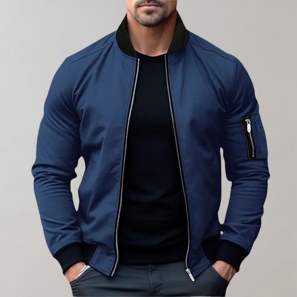 Image of Teddy | Men's Zip-Up Bomber Jacket