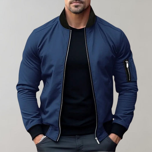 Image of Teddy | Men's Zip-Up Bomber Jacket